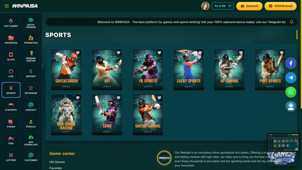 winpaisa sports games